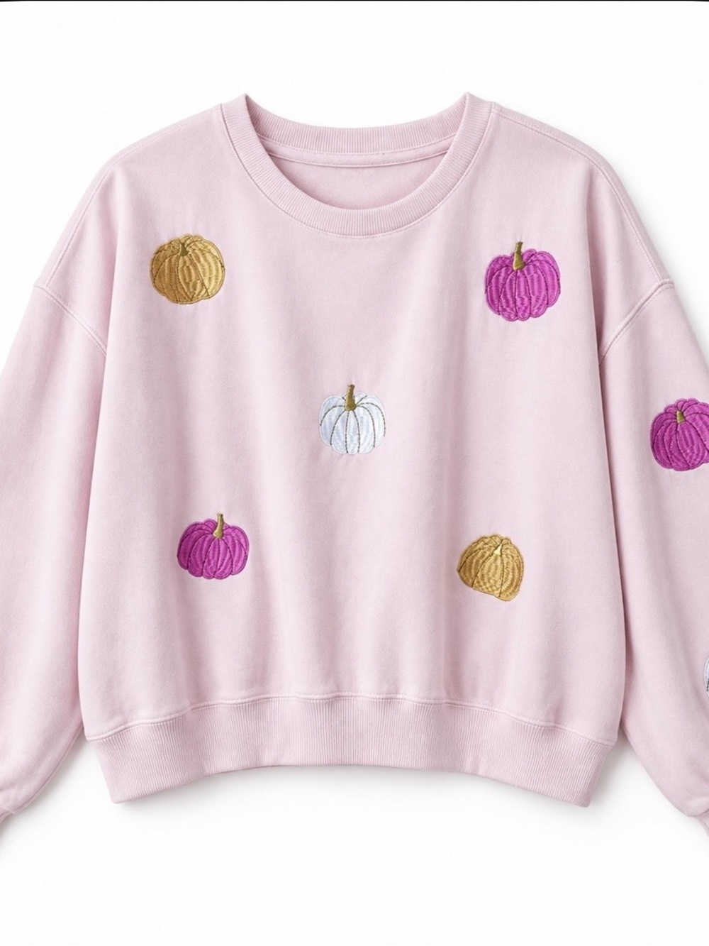 ADORABLE Mary Square Brand embroidered Pumpkin Sweatshirt NWOT CONDITION